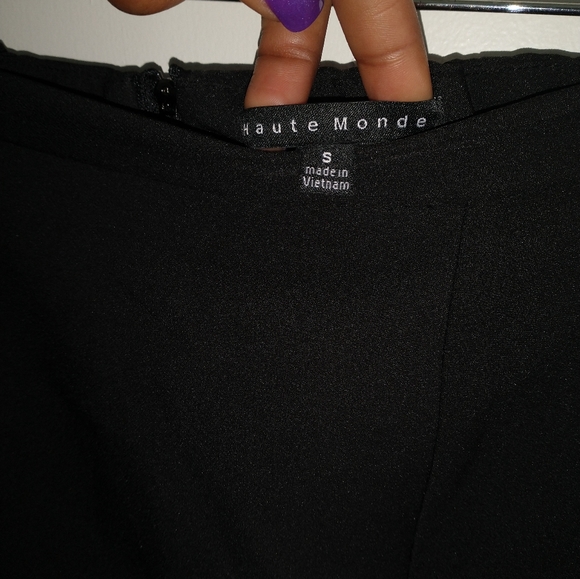 Haute Monde two piece black skirt and Blazer set women's - Picture 7 of 13